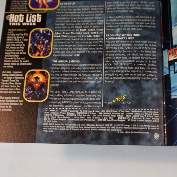 2 Issues DC INFINITE CRISIS 2005 No 1 No 2 Jim Lee Covers 2006 - Picture 10 of 10